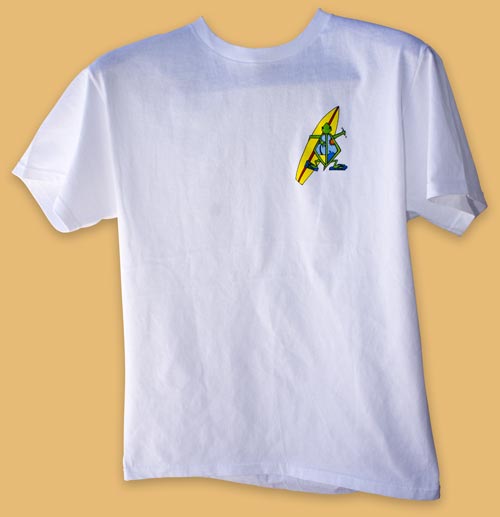 front of white honu turtle t-shirt item I D T S W H